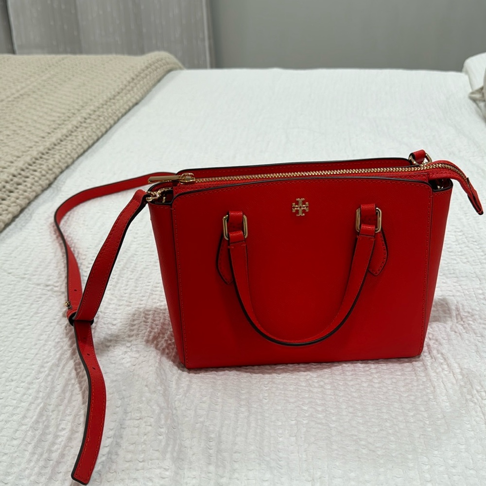 Basically brand new red Tory Burch bag!!